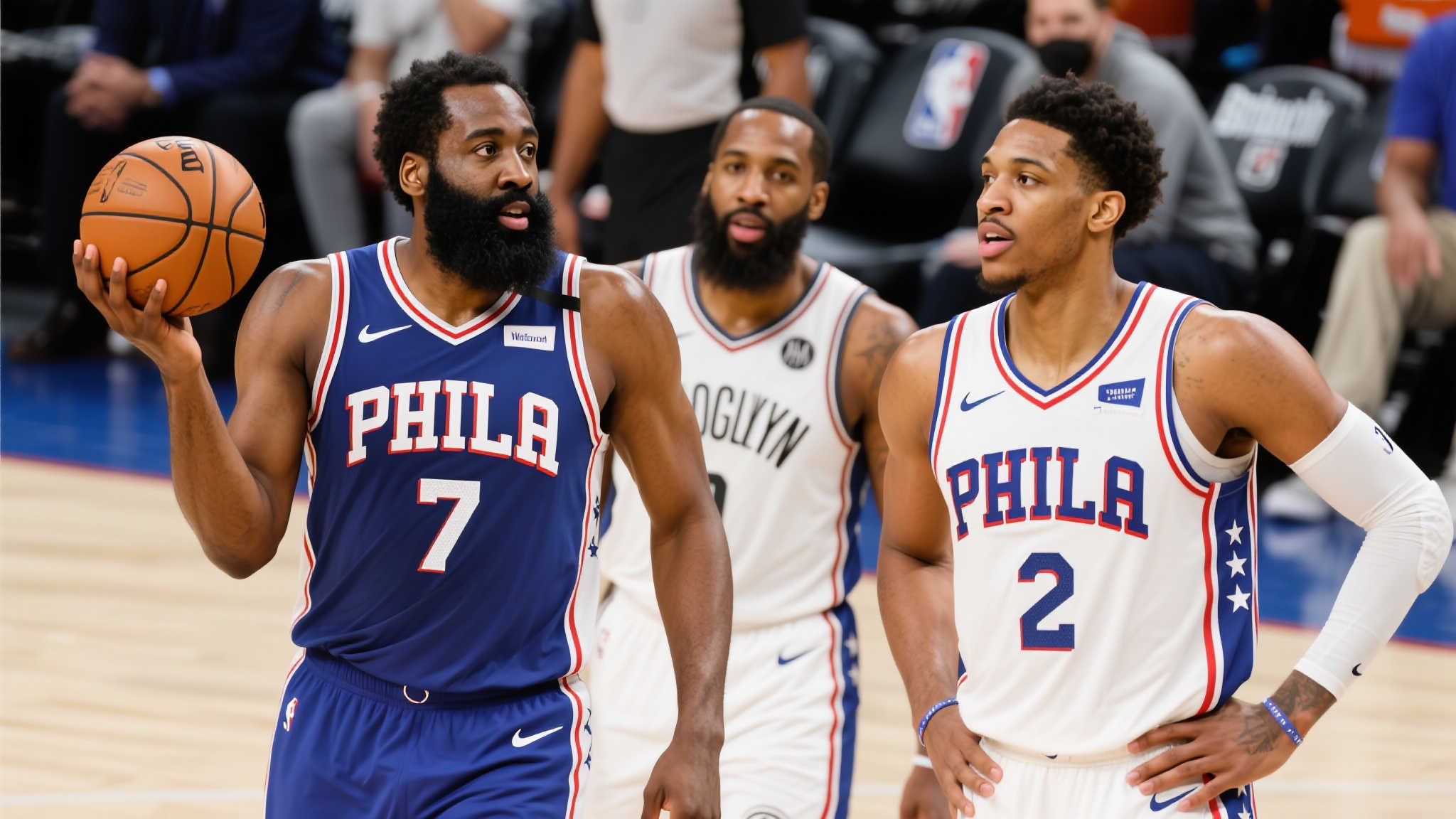 76人或拆散三巨头！选秀专家爆料有意KD和马卡，乔治与探花签成交易筹码